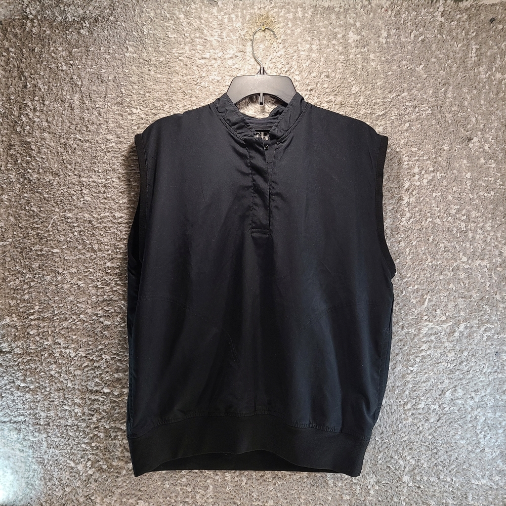 Zero Restriction Golf Women's Wind‎ Stopper Pullover Vest Black M Polyester